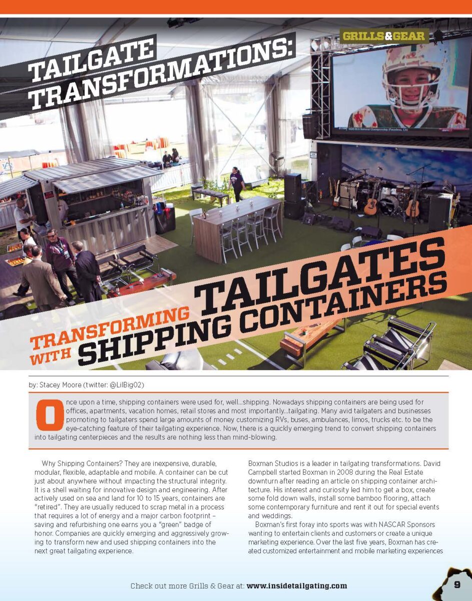 Inside Tailgating Magazine: Summer 2014 2 Inside Tailgating Magazine: Summer 2014 3