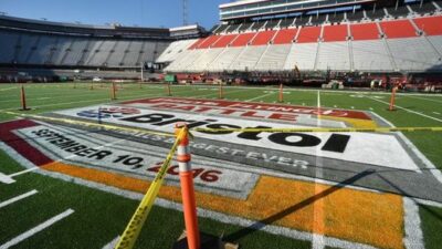 College football meets NASCAR in "Battle at Bristol"