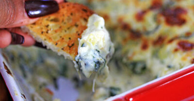 Crab, spinach and artichoke dip for the versatile app