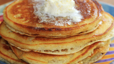 Fabulously Lazy Lemon & Vanilla Bean Pancakes