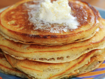 Fabulously Lazy Lemon & Vanilla Bean Pancakes