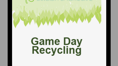 Notre Dame going even greener at football tailgates 1