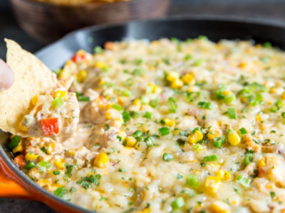 Cheesy corn dip for your chip-dipping needs