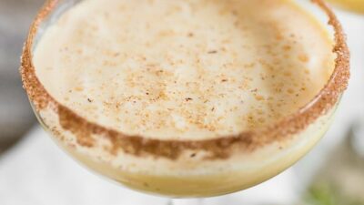 Toast holidays with eggnog martini 1