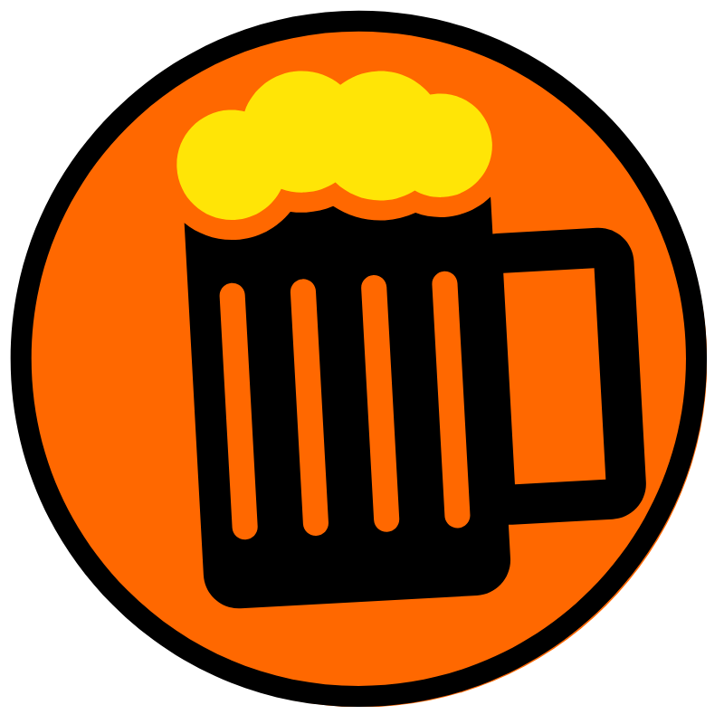 Foamy Beer Mug Round Icon