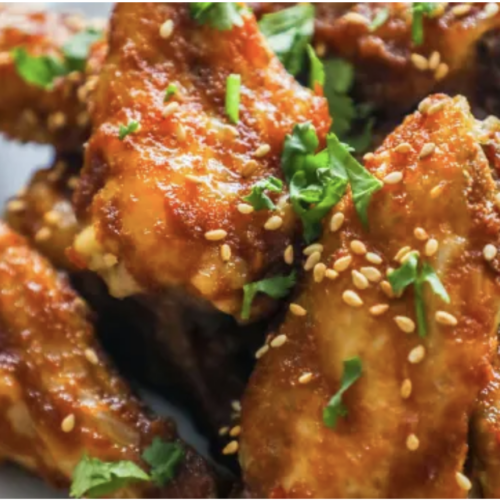 sweet and spicy chicken wings