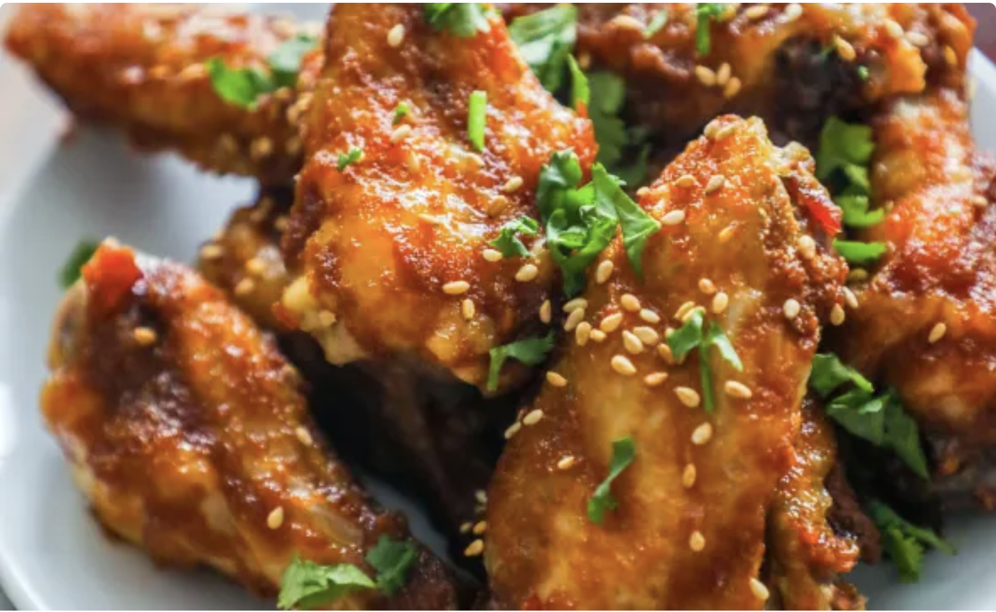 sweet and spicy chicken wings