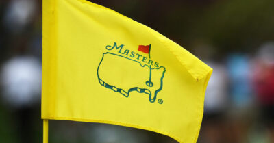 The Masters golf flag