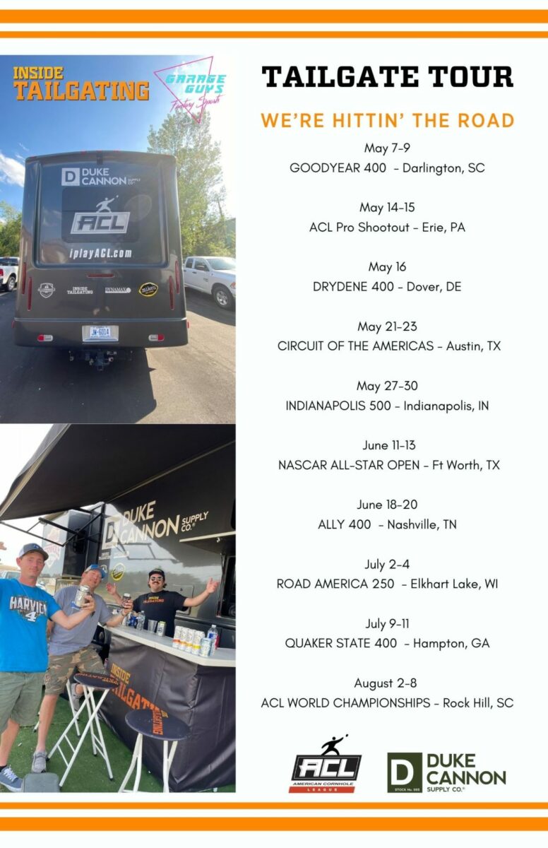 Tailgating COTA for the NASCAR EchoPark Texas Grand Prix 5 NASCAR Tailgate Tour 2021 schedule