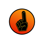 Fan finger latest post icon- gradient