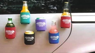 best tailgating equipment - magnetic coozies