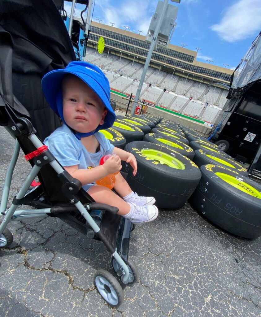 Strolling the garage at Atlanta Motor Speedway