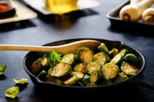 Crispy roasted Brussels sprouts