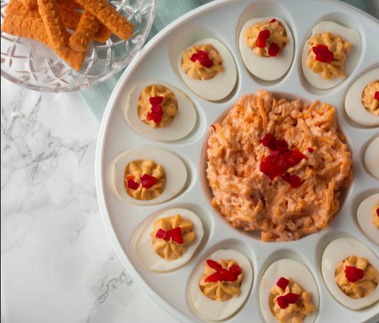 Pimento Cheese Deviled Eggs