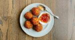 Cheesy Grit Fritters with Hot Pepper Jelly