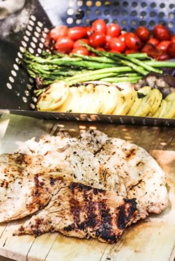Italian Grilled Turkey Breast and Vegetables