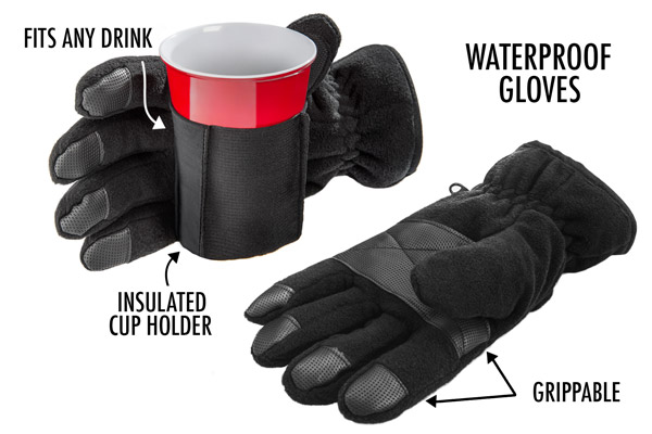 beer koozie gloves