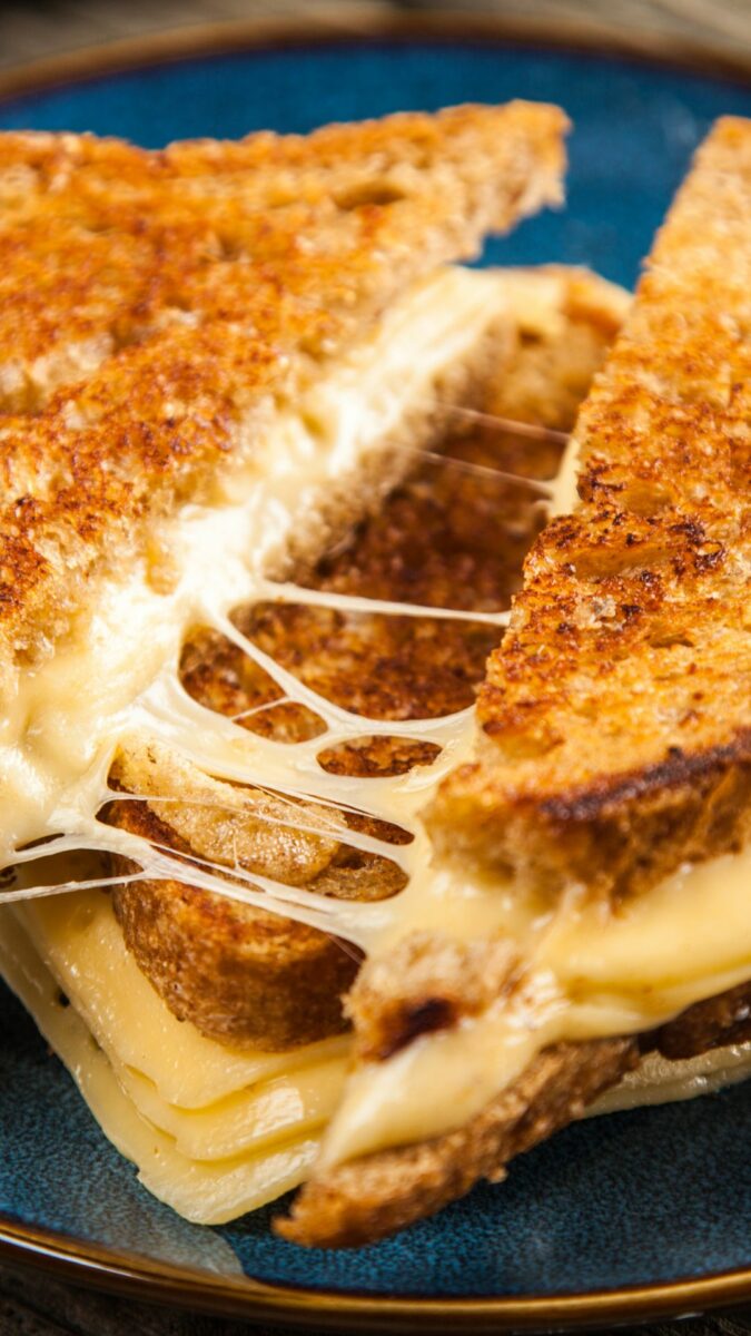 Game On! March Madness Drinks and Tasty Treats 1 Triple-Decker Grilled Cheese