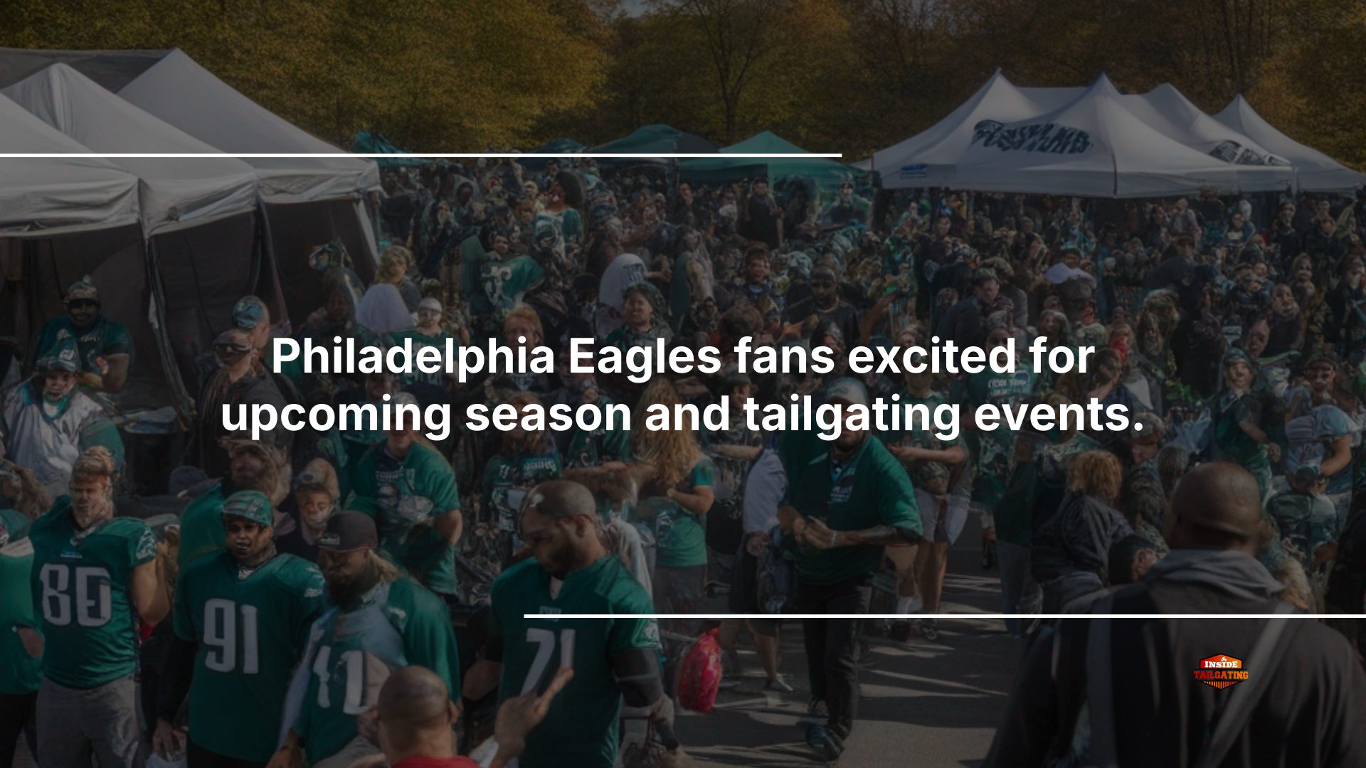 Eagles fans tailgating