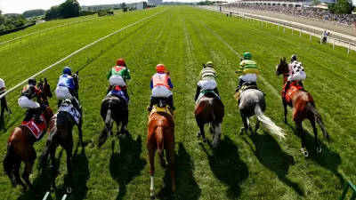 No Tailgating At The Horse Track
