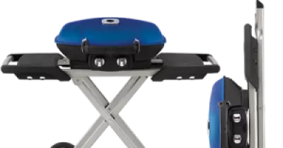 Napoleon TravelQ Portable Gas Grill with Scissor Cart 1
