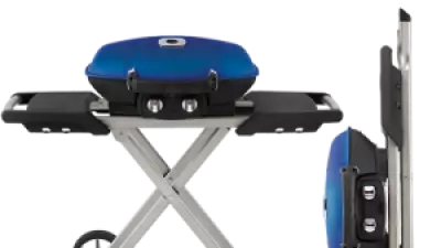 Napoleon TravelQ Portable Gas Grill with Scissor Cart 1