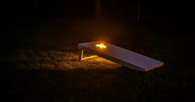 Nighttime Cornhole 2