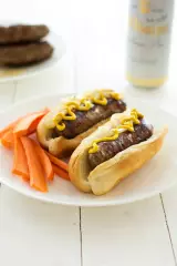 Beer bratwurst perfect for tailgating