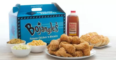 Bojangles' "Big Bo Box" in Carolina Panthers blue
