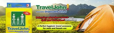 Traveljohn disposable urinals for tailgating? Yep 1 ITtraveljohn1