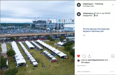 Concierge services help college football bowl tripping 8 Tailgate Guys IG1 min