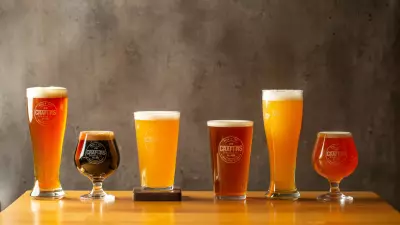 Full range of 6 beers by Crafters Brewing