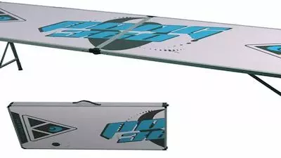 Our Tailgating Master Guide To Beer Pong 2 Photo Aluminum Beer Pong table 400x225 1