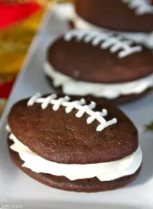The Ultimate Menu Planning Guide For Super Bowl LVI 31 football whoopie pies 219x300 1