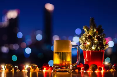 24 Holiday Beers To Serve At Your Next Homegate 2 bigstock A Glass Of Beer Puts On Wooden 439618679