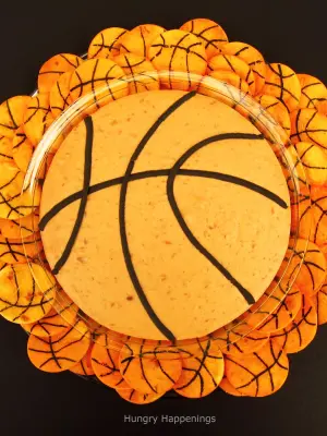 Ten Appetizer Recipes For The Final Four 2 Basketball Bean Dip and Chips | March Madness | Hungry Happenings