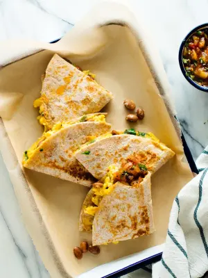 Ten Portable Make-Ahead Breakfast Recipes To Power Up Your Tailgate 5 Simple Breakfast Quesadillas